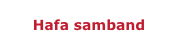 Hafa samband